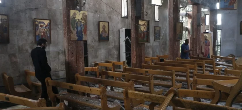 22 killed after suicide bomber opens fire at church – and then detonates explosive vest